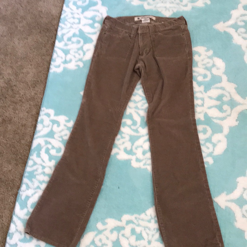 Corduroy pants (low rise)